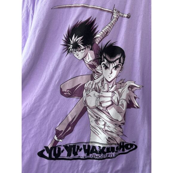 Crunchy Roll Shirt - Yu Yu Hakusho Ghost Files Purple Short Sleeve T-Shirt  XL - Picture 4 of 6